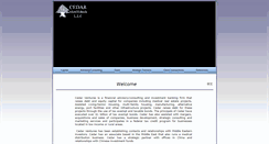 Desktop Screenshot of cedarventures.com